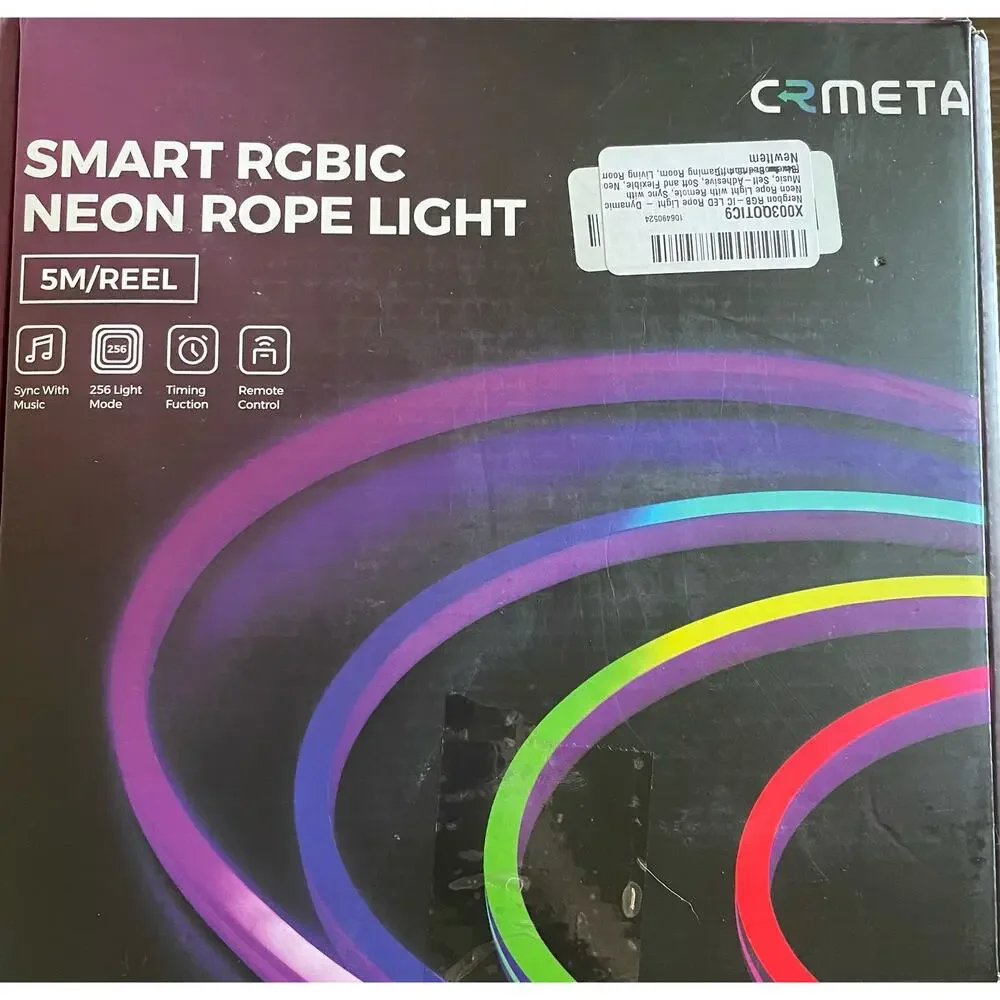 RGB-IC LED Rope Light - Dynamic Neon Rope Light with Remote, - Picture 7 of 7